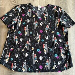 The Nightmare before Christmas 2X scrub Top